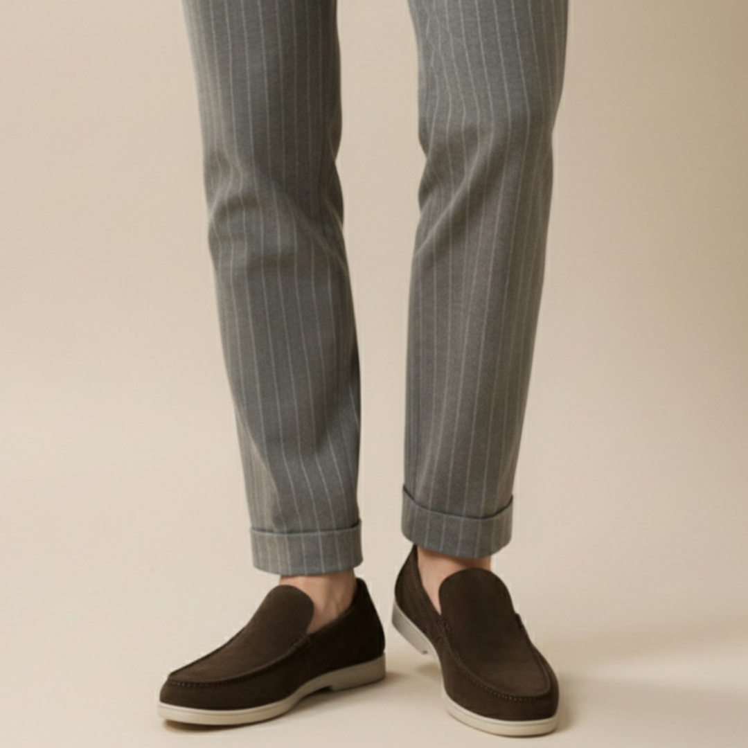 Fritz | Mocassini in pelle scamosciata per uomo