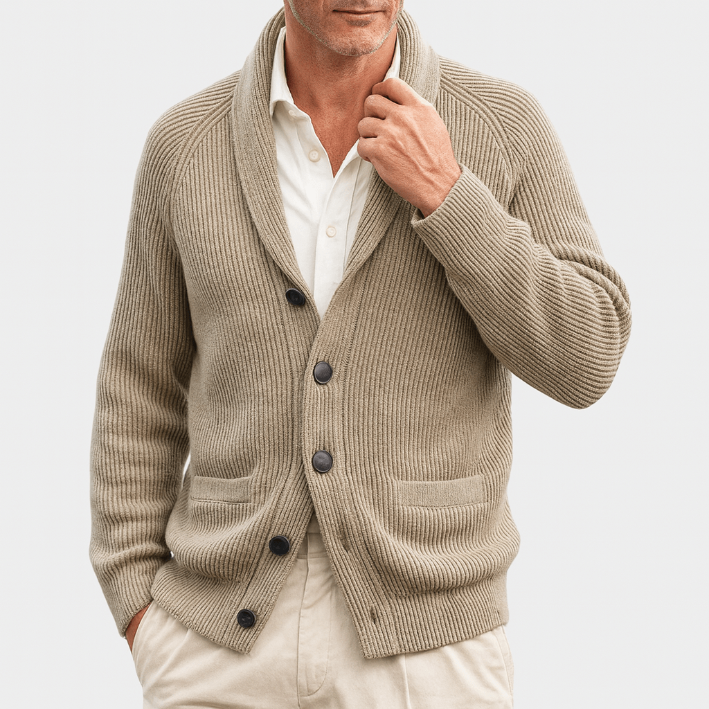 Claudio | Cardigan lavorato a maglia per uomo